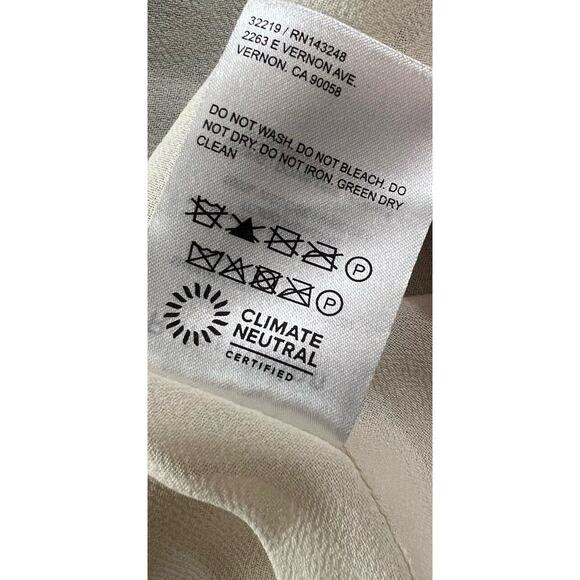 Reformation Kourtney Pastoral Side Slit Midi Dress Blue Size 12 - Picture 11 of 11